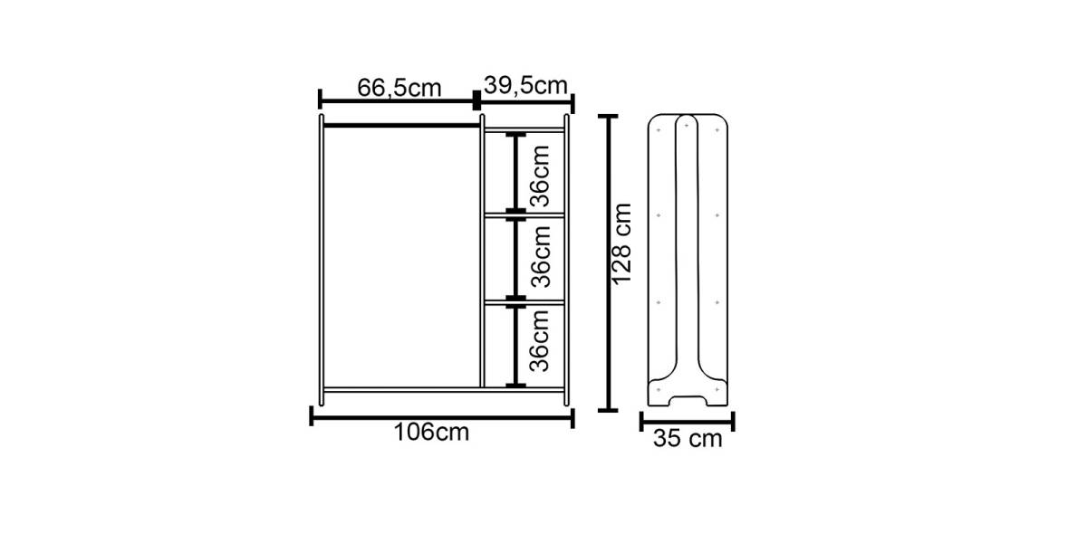 Έπιπλο εισόδου Renesme pakoworld ανοιχτό καρυδί 106x35x128εκ