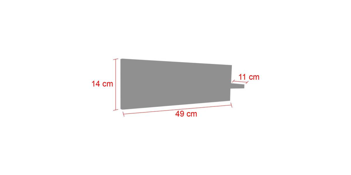 Κρεμάστρα Lolia pakoworld φυσικό 49x11x14εκ