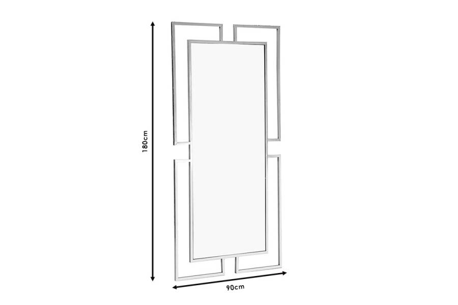 Καθρέπτης Focus pakoworld μέταλλο χρυσό 90x2x180εκ