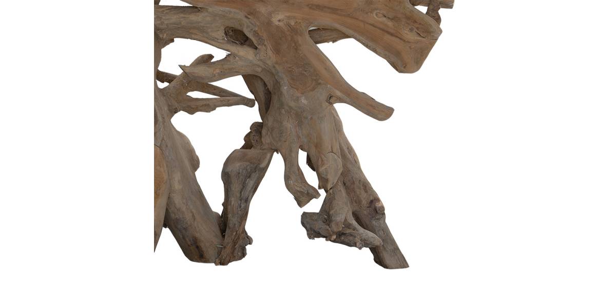 Κονσόλα Root pakoworld χειροποίητη teak ξύλο φυσικό 150x40x80εκ