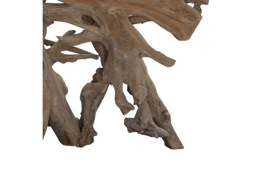 Κονσόλα Root pakoworld χειροποίητη teak ξύλο φυσικό 150x40x80εκ