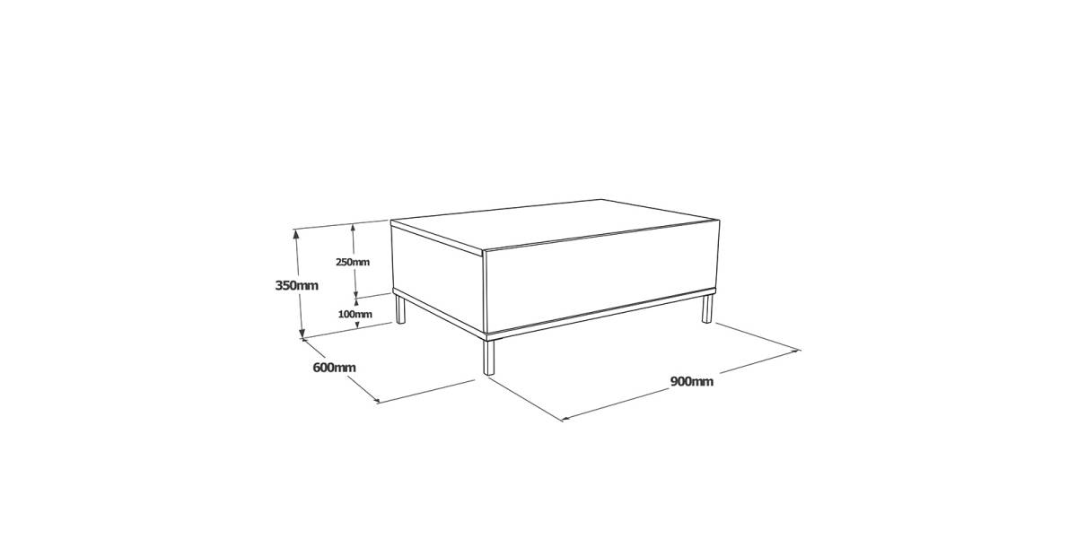 Τραπέζι σαλονιού Evaluate pakoworld ανθρακί antique-wenge 90x60x35εκ