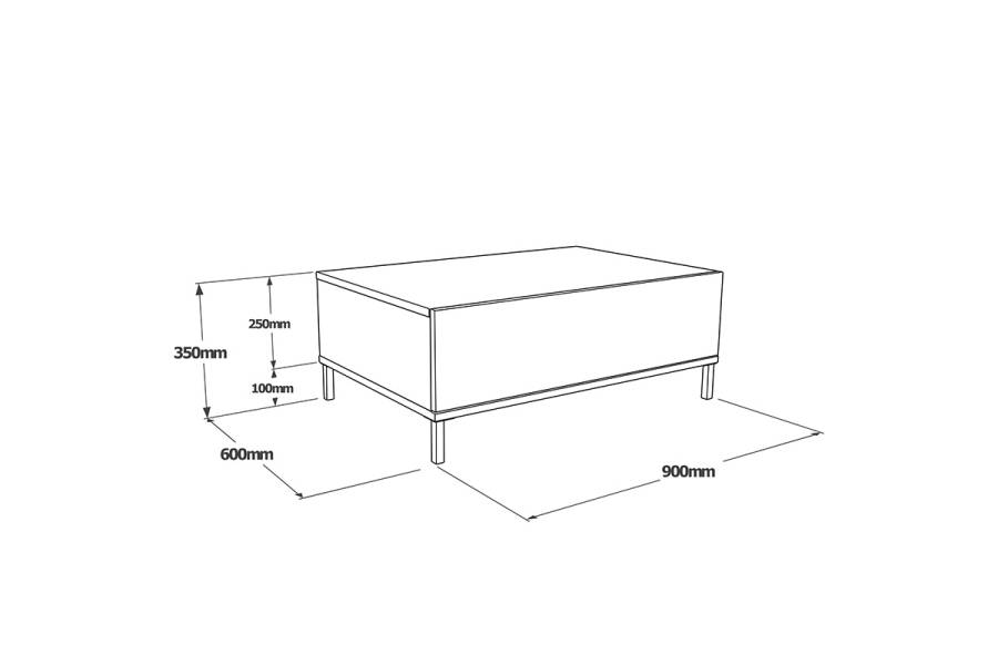 Τραπέζι σαλονιού Evaluate pakoworld ανθρακί antique-wenge 90x60x35εκ