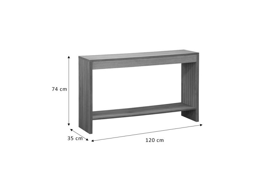 Κονσόλα Focused pakoworld MDF φυσικό 120x35x74εκ