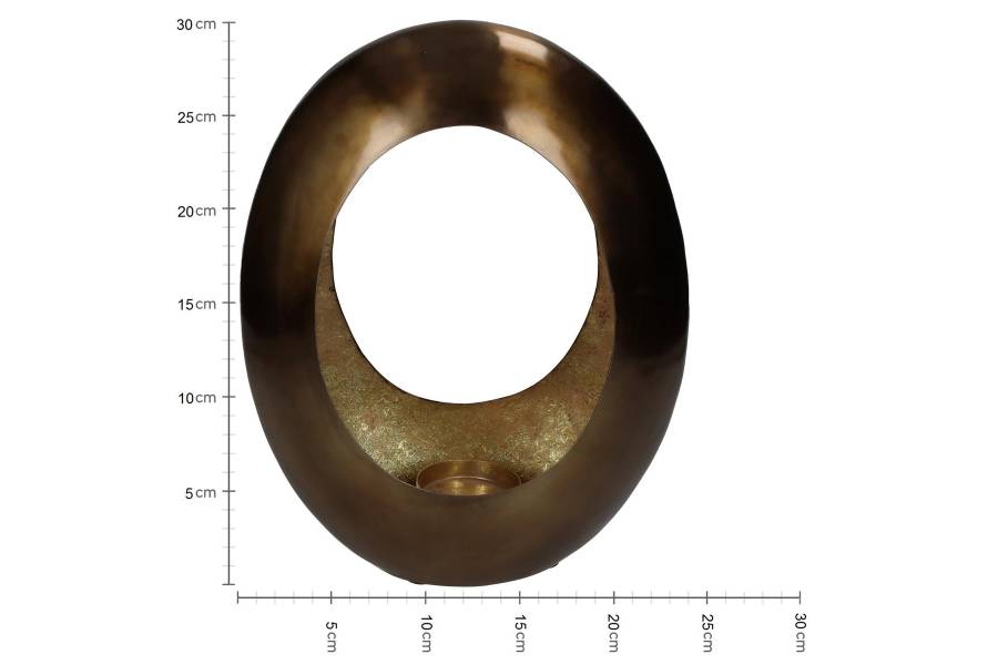 Κηροπήγιο ArteLibre Χρυσό Μέταλλο 22x12x30cm