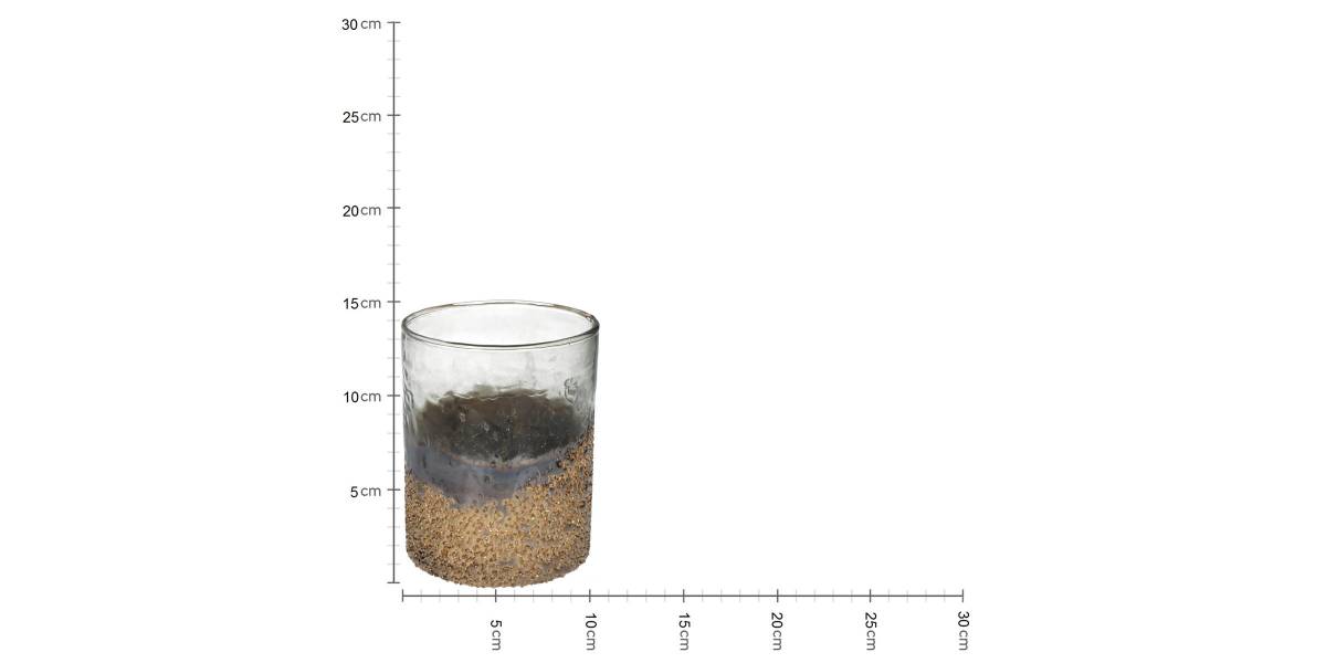 Κηροπήγιο ArteLibre Χρυσό Γυαλί 10x10x13cm