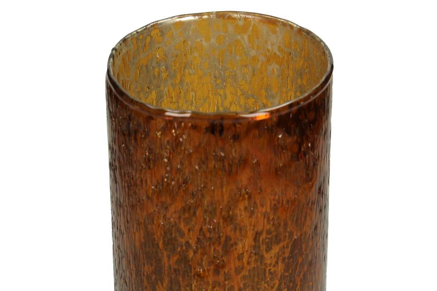 Κηροπήγιο ArteLibre Amber Γυαλί 12x12x20cm