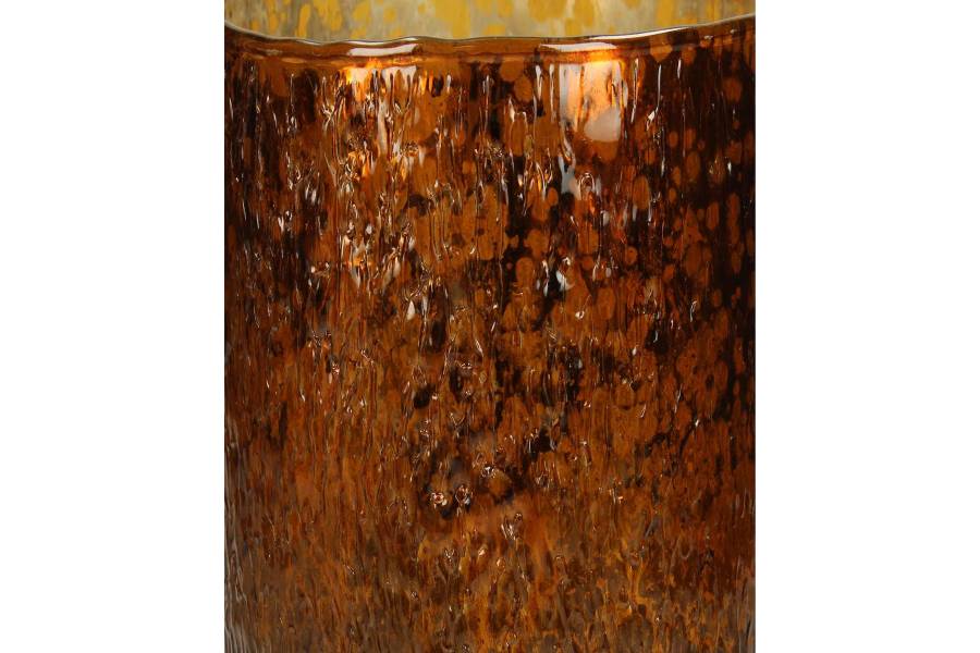 Κηροπήγιο ArteLibre Amber Γυαλί 12x12x20cm