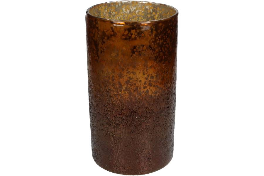 Κηροπήγιο ArteLibre Amber Γυαλί 14x14x25cm