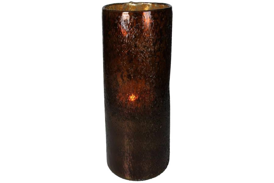 Κηροπήγιο ArteLibre Amber Γυαλί 14x14x25cm