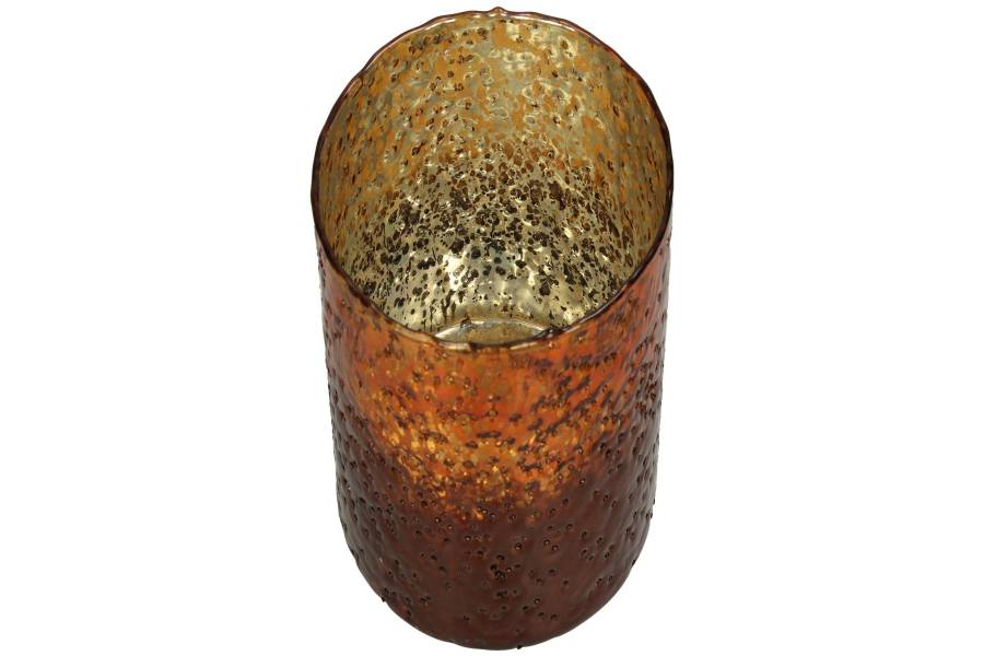 Κηροπήγιο ArteLibre Amber Γυαλί 15x15x16cm