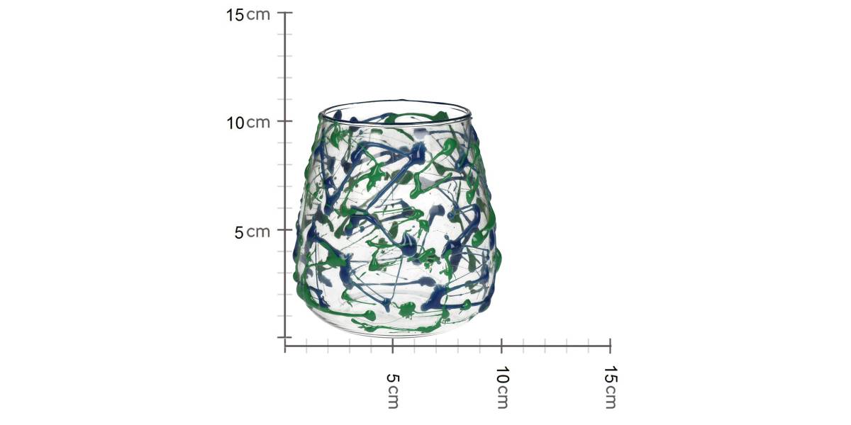 Κηροπήγιο ArteLibre Πολύχρωμο Γυαλί 11x11x11cm