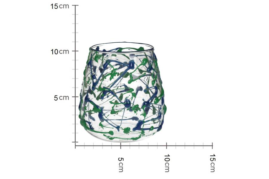 Κηροπήγιο ArteLibre Πολύχρωμο Γυαλί 11x11x11cm