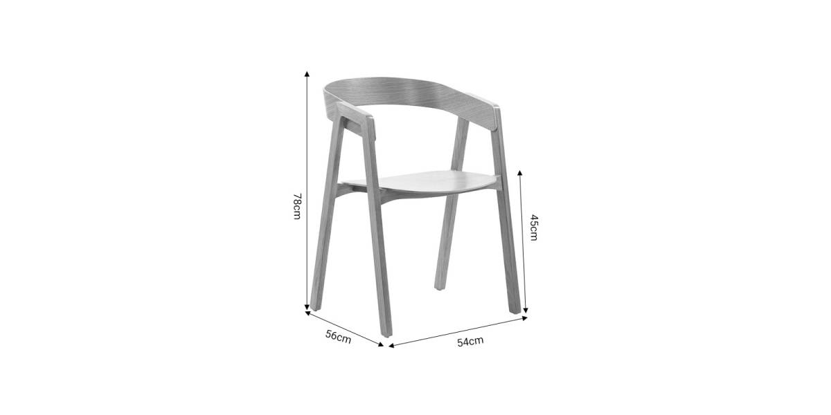 Πολυθρόνα Rayson pakoworld φυσικό δρυς ξύλο 54x56x78εκ