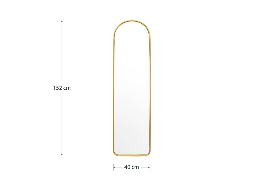 Καθρέπτης Zelicie pakoworld χρυσό 40x2.5x152εκ