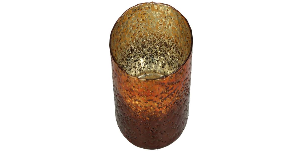 Κηροπήγιο ArteLibre Amber Γυαλί 15x15x16cm