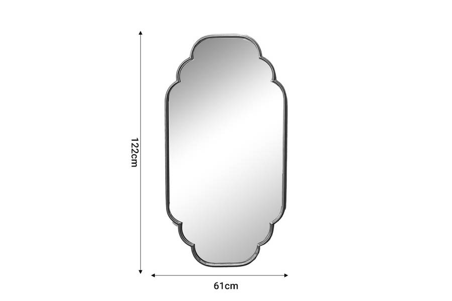 Καθρέπτης Farous Inart χρυσό μέταλλο 61x3x122εκ