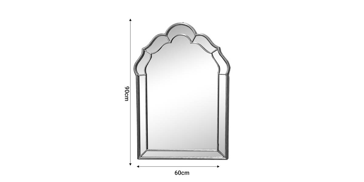 Καθρέπτης Xoton Inart χρυσό μέταλλο 60x3x90εκ