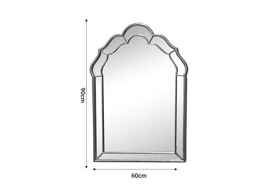 Καθρέπτης Xoton Inart χρυσό μέταλλο 60x3x90εκ