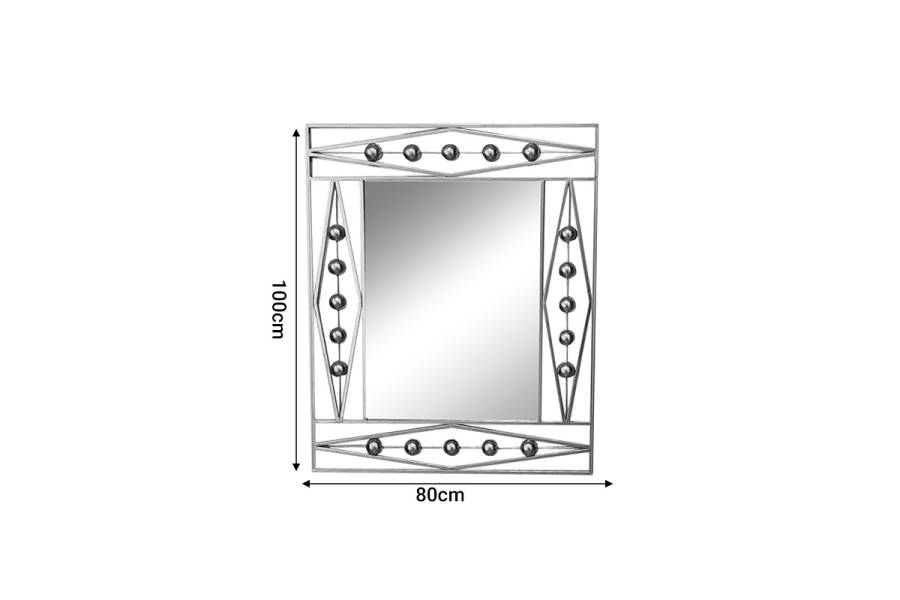 Καθρέπτης Roteron Inart χρυσό μέταλλο 80x2x100εκ