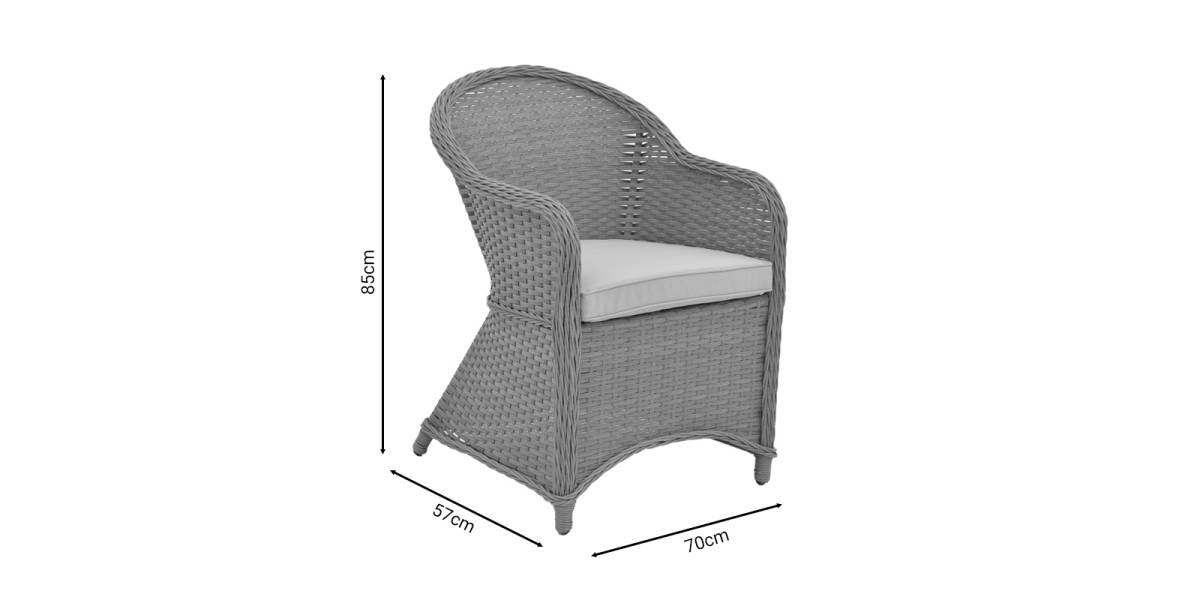 Tραπεζαρία Hadrian-Keir pakoworld σετ 7τεμ καφέ rattan-μπεζ textilene-καφέ αλουμίνιο 180x90x72εκ