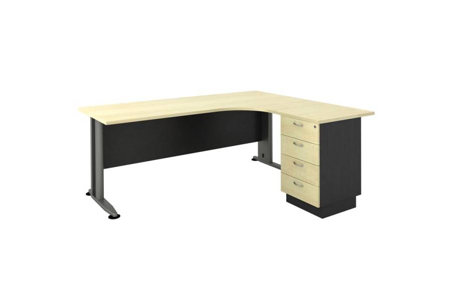 SUPERIOR COMPACT Δεξιά Γωνία Απόχρωση Dark Grey - Beech