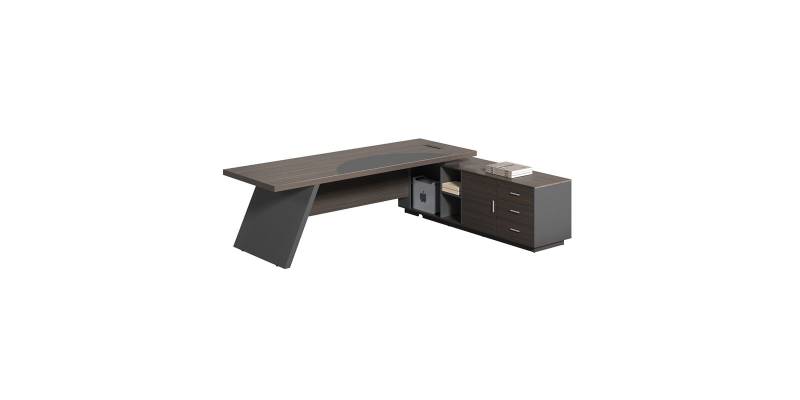 MASTER Γραφείο Δεξιά Γωνία, Απόχρωση Grey Walnut