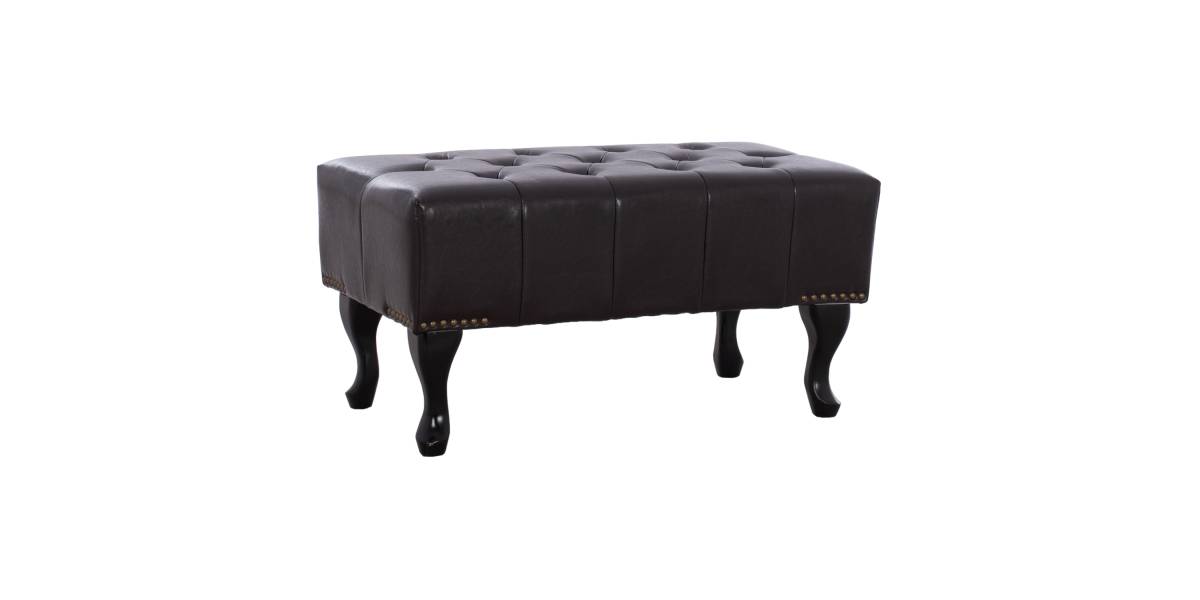 ΤΑΜΠΟΥΡΕ ΥΠΟΠΟΔΙΟ T.CHESTERFIELD EMMA HM226.01 PU 80x44x39Y εκ.ΣΚ.ΚΑΦΕ