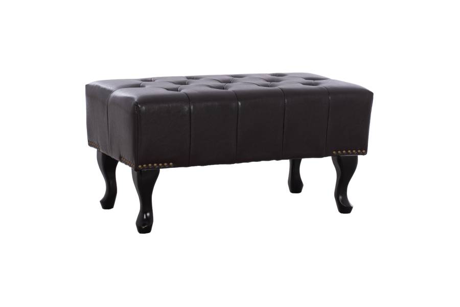 ΤΑΜΠΟΥΡΕ ΥΠΟΠΟΔΙΟ T.CHESTERFIELD EMMA HM226.01 PU 80x44x39Y εκ.ΣΚ.ΚΑΦΕ