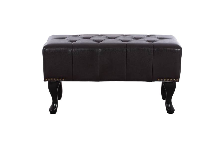 ΤΑΜΠΟΥΡΕ ΥΠΟΠΟΔΙΟ T.CHESTERFIELD EMMA HM226.01 PU 80x44x39Y εκ.ΣΚ.ΚΑΦΕ
