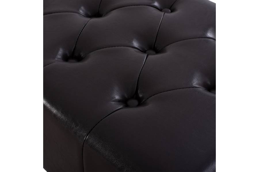 ΤΑΜΠΟΥΡΕ ΥΠΟΠΟΔΙΟ T.CHESTERFIELD EMMA HM226.01 PU 80x44x39Y εκ.ΣΚ.ΚΑΦΕ