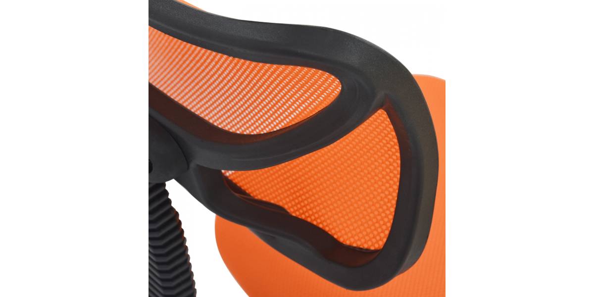 ΚΑΡΕΚΛΑ ΓΡΑΦΕΙΟΥ AKHILA HM1026.02 ΠΟΡΤΟΚΑΛΙ ΥΦΑΣΜΑ MESH 40,5x50,5x91,5 εκ.