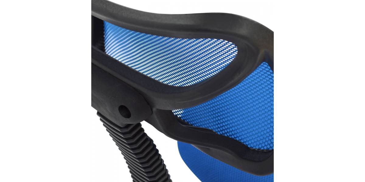 ΚΑΡΕΚΛΑ ΓΡΑΦΕΙΟΥ AKHILA HM1026.06 ΜΠΛΕ ΥΦΑΣΜΑ MESH 40,5x50,5x91,5 εκ.