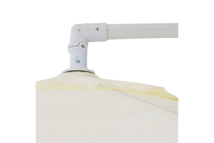 ΟΜΠΡΕΛΑ ΚΡΕΜΑΣΤΗ NOBLE Φ300x237cm. ΣΤΡΟΓΓΥΛΗ ΣΕ ΒΑΣΗ ΜΕ 4 ΠΟΔΙΑ HM6008