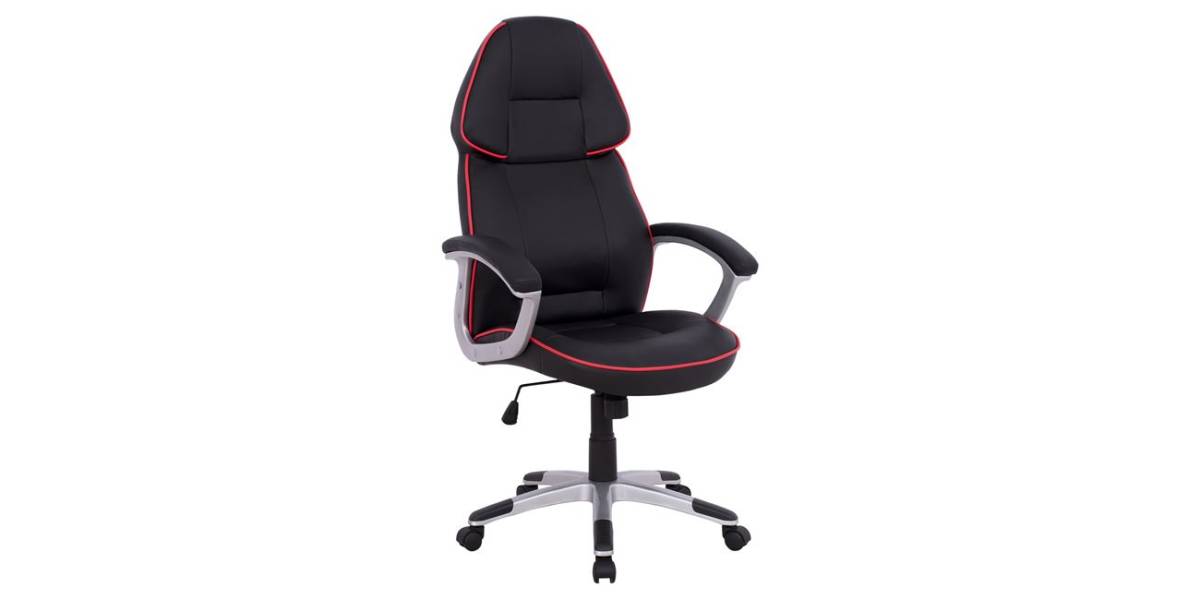 ΚΑΡΕΚΛΑ ΓΡΑΦΕΙΟΥ GAMING ARIS HM1007 BUCKET ΜΑΥΡΟ PU - ΚΟΚΚΙΝΗ ΡΙΓΑ 69x68x(119-127) εκ.