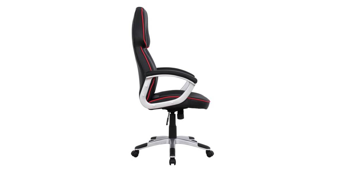 ΚΑΡΕΚΛΑ ΓΡΑΦΕΙΟΥ GAMING ARIS HM1007 BUCKET ΜΑΥΡΟ PU - ΚΟΚΚΙΝΗ ΡΙΓΑ 69x68x(119-127) εκ.