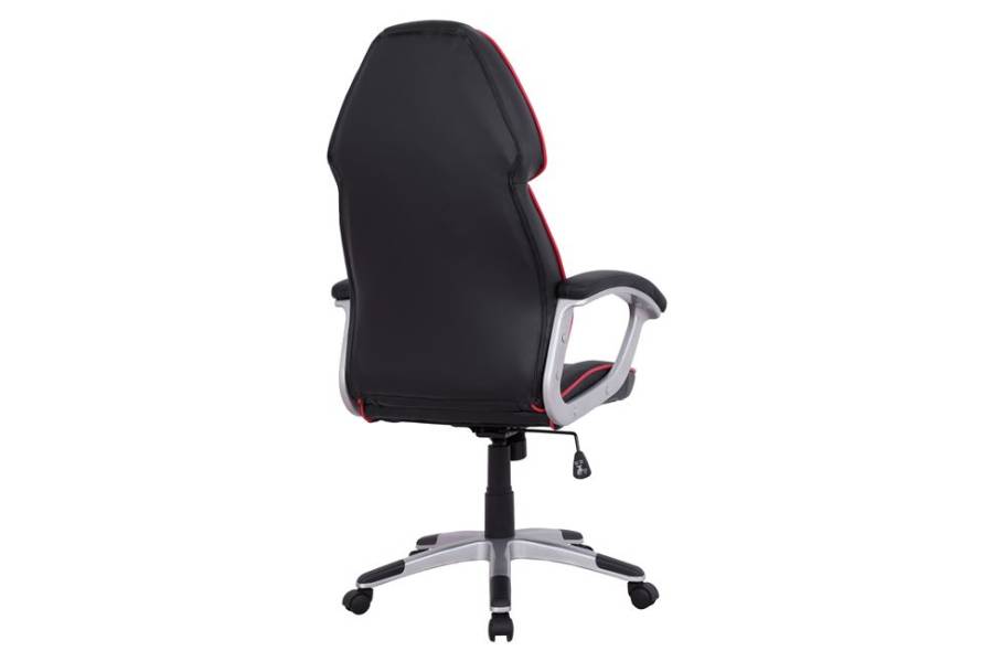 ΚΑΡΕΚΛΑ ΓΡΑΦΕΙΟΥ GAMING ARIS HM1007 BUCKET ΜΑΥΡΟ PU - ΚΟΚΚΙΝΗ ΡΙΓΑ 69x68x(119-127) εκ.