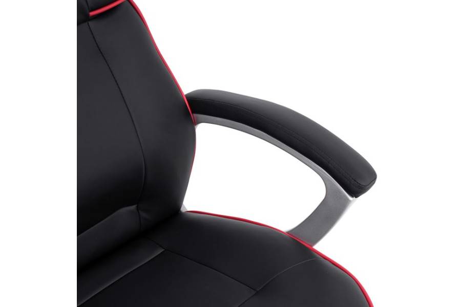 ΚΑΡΕΚΛΑ ΓΡΑΦΕΙΟΥ GAMING ARIS HM1007 BUCKET ΜΑΥΡΟ PU - ΚΟΚΚΙΝΗ ΡΙΓΑ 69x68x(119-127) εκ.