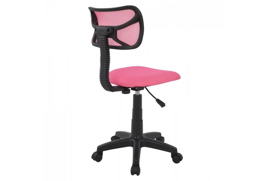 ΚΑΡΕΚΛΑ ΓΡΑΦΕΙΟΥ AKHILA HM1026.05 ΡΟΖ ΥΦΑΣΜΑ MESH 40,5x50,5x91,5 εκ.