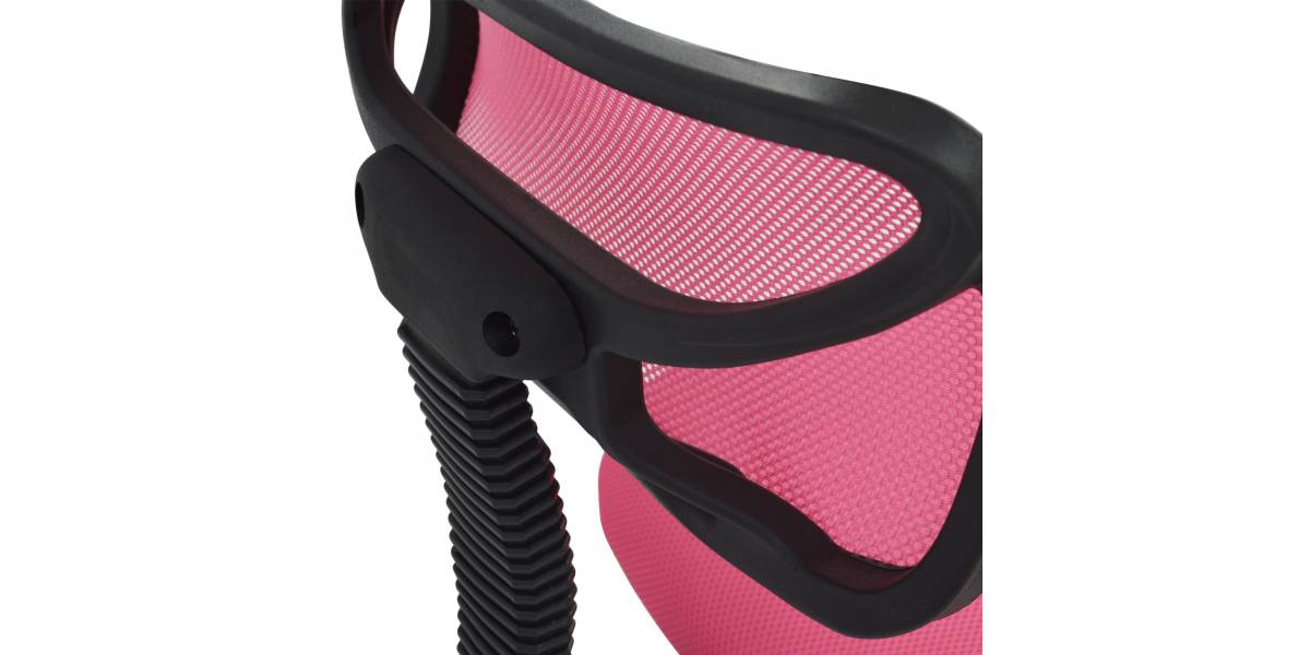 ΚΑΡΕΚΛΑ ΓΡΑΦΕΙΟΥ AKHILA HM1026.05 ΡΟΖ ΥΦΑΣΜΑ MESH 40,5x50,5x91,5 εκ.