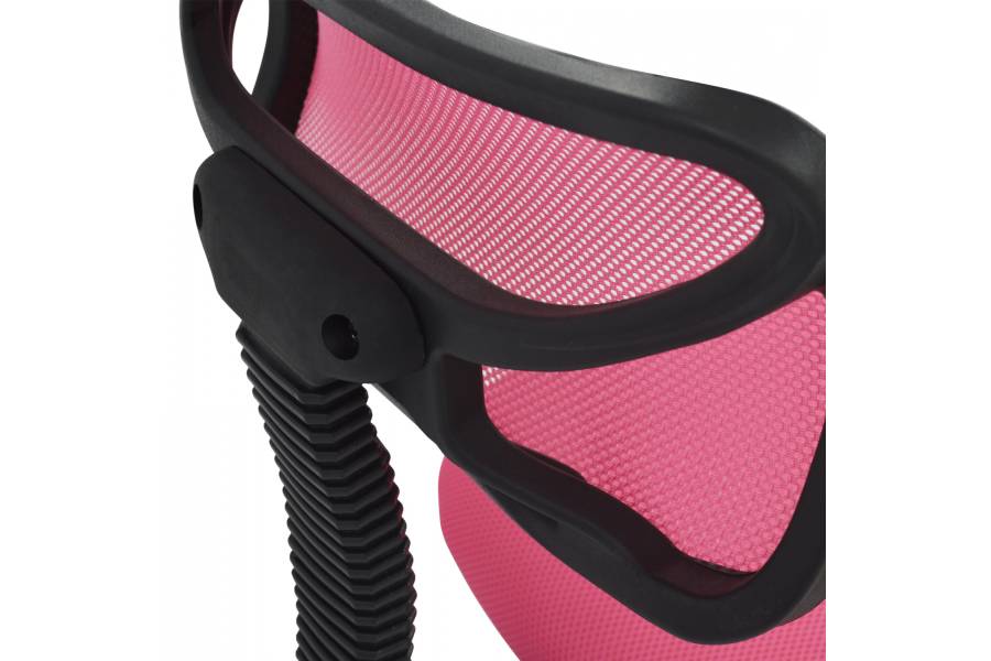 ΚΑΡΕΚΛΑ ΓΡΑΦΕΙΟΥ AKHILA HM1026.05 ΡΟΖ ΥΦΑΣΜΑ MESH 40,5x50,5x91,5 εκ.