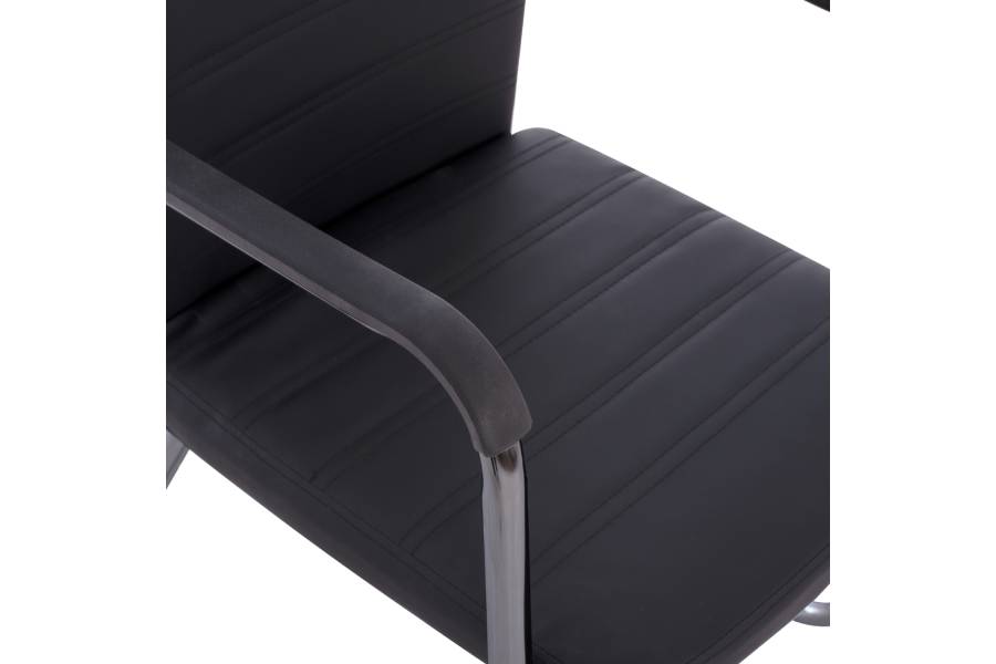 ΠΟΛΥΘΡΟΝΑ DALEY HM1021.01 ΜΕ ΜΠΡΑΤΣΑ ΜΑΥΡΟ PU 56x58x93 εκ.