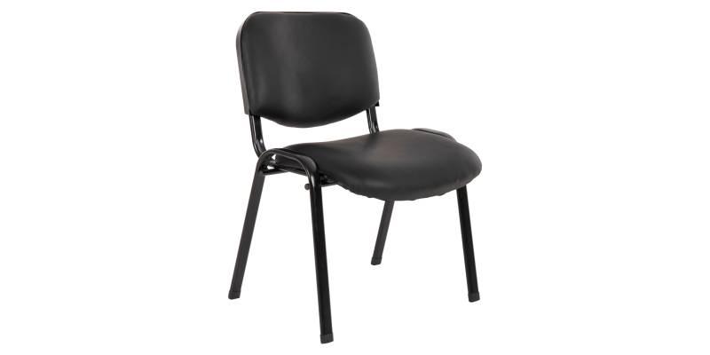 ΚΑΡΕΚΛΑ JANISHA HM1010.01 ΜΕ ΔΕΡΜΑΤΙΝΗ PU ΜΑΥΡΟ 553,5x59x77 εκ.
