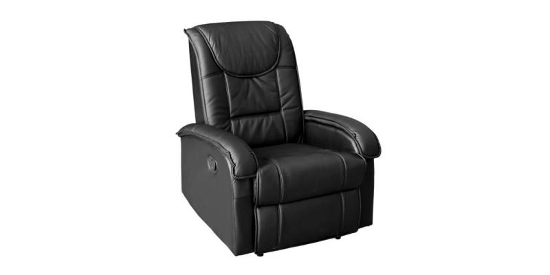 ΠΟΛΥΘΡΟΝΑ RELAX ΜΕ ΜΗΧΑΝΙΣΜΟ MASSAGE ROCCA HM0026.01 PU ΜΑΥΡΟ 80x96x97 εκ.