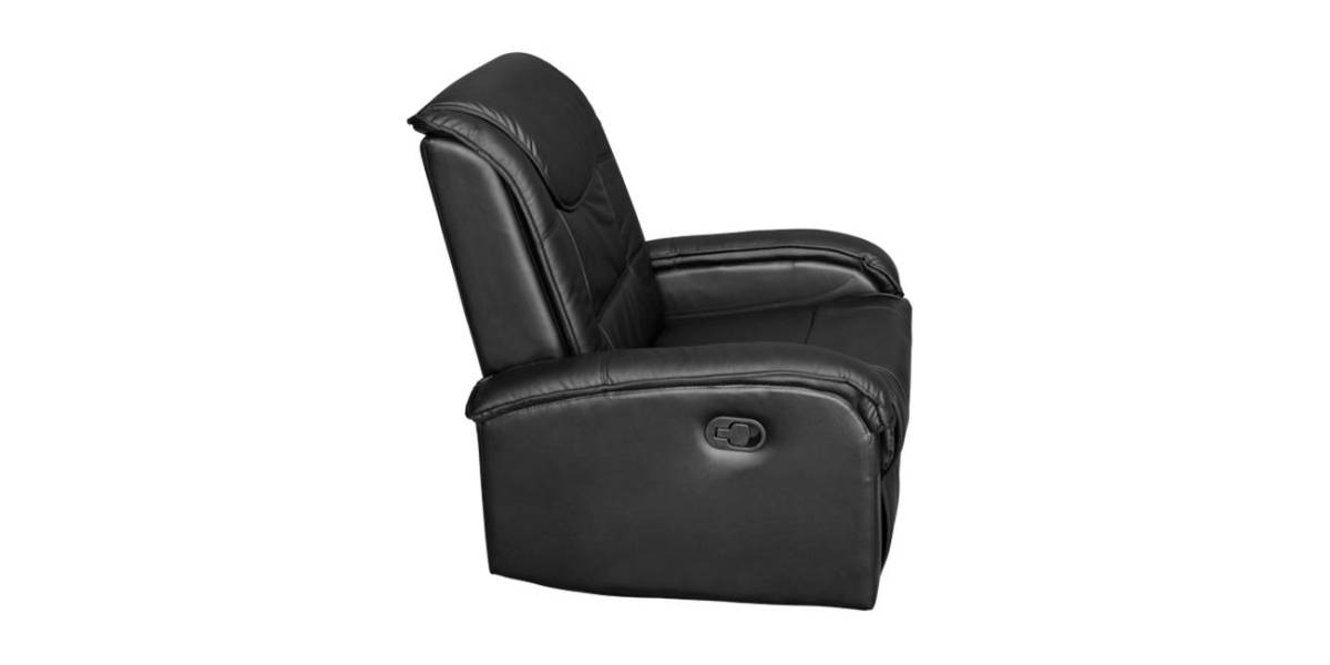 ΠΟΛΥΘΡΟΝΑ RELAX ΜΕ ΜΗΧΑΝΙΣΜΟ MASSAGE ROCCA HM0026.01 PU ΜΑΥΡΟ 80x96x97 εκ.