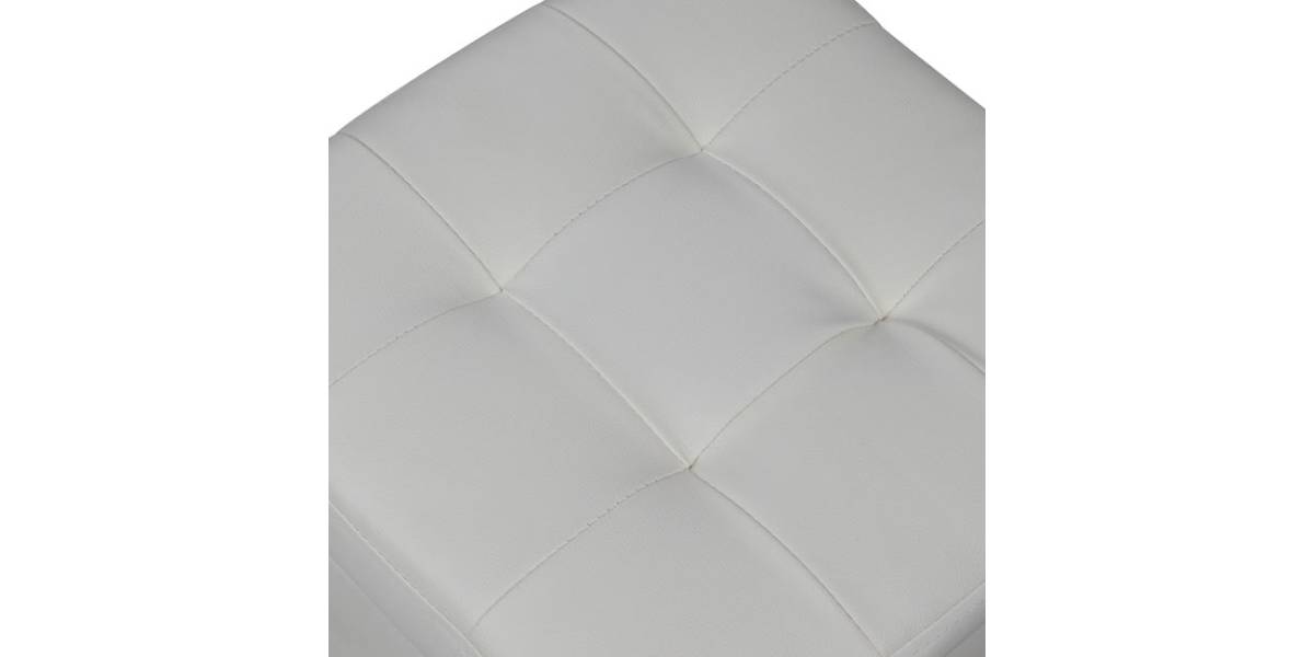 ΣΚΑΜΠΟ ΜΕ ΑΠΟΘΗΚΕΥΤΙΚΟ ΧΩΡΟ PU ΛΕΥΚΟ CUBE HM224.02 36,5x36,5x36Υεκ.