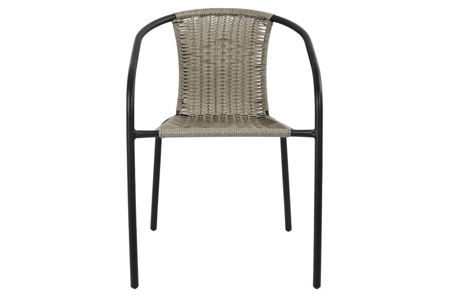 ΠΟΛΥΘΡΟΝΑ ΚΑΡΕΚΛΑ CAMEL HM5015.01 ΓΚΡΙ ΜΕΤΑΛΛΙΚΗ ΜΕ WICKER 48x48-53x72 εκ.
