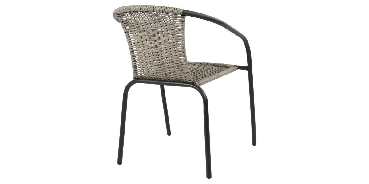 ΠΟΛΥΘΡΟΝΑ ΚΑΡΕΚΛΑ CAMEL HM5015.01 ΓΚΡΙ ΜΕΤΑΛΛΙΚΗ ΜΕ WICKER 48x48-53x72 εκ.