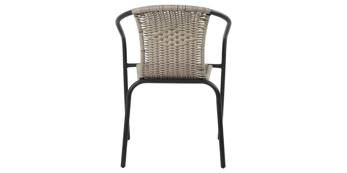 ΠΟΛΥΘΡΟΝΑ ΚΑΡΕΚΛΑ CAMEL HM5015.01 ΓΚΡΙ ΜΕΤΑΛΛΙΚΗ ΜΕ WICKER 48x48-53x72 εκ.