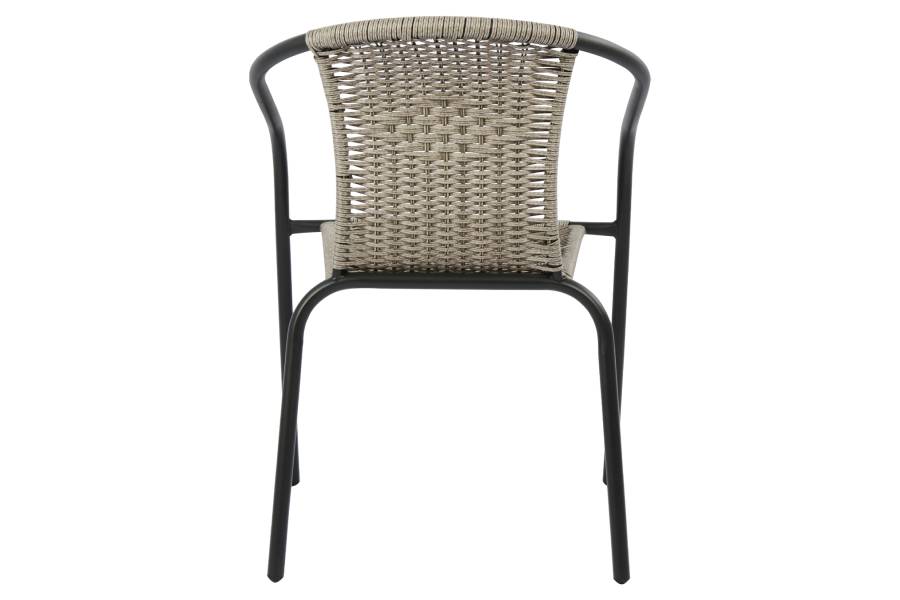 ΠΟΛΥΘΡΟΝΑ ΚΑΡΕΚΛΑ CAMEL HM5015.01 ΓΚΡΙ ΜΕΤΑΛΛΙΚΗ ΜΕ WICKER 48x48-53x72 εκ.